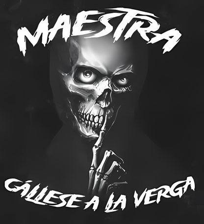 OVERSIZE qr "maestra callese a la v*rga"
